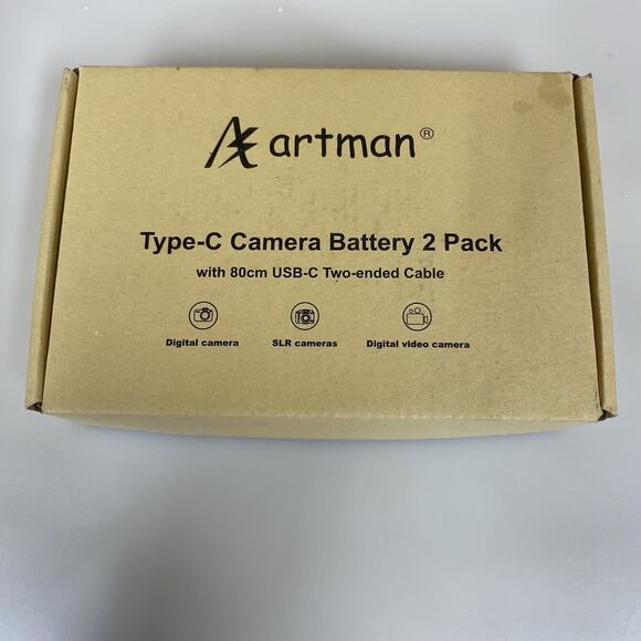2 Pack Artman Type C Camera Battery Pack EN-EL14 , P7100 , P7800 NEW - Picture 1 of 4